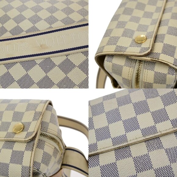 LOUIS VUITTON Naviglio Shoulder Bag Damier Azur Leather White N51189 84YH092 - Picture 11 of 15